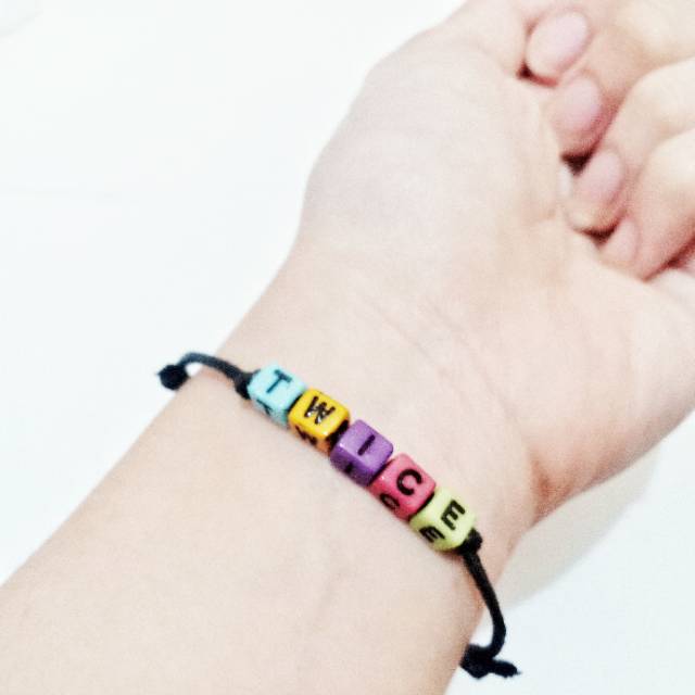 Gelang Nama Pop Colour | Custom Name Colourpop Bracelet Handmade