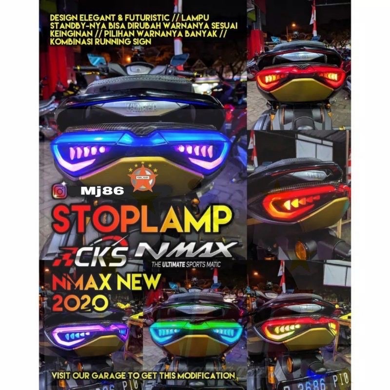 Lampu Stop Nmax New 2020 Cks | Stoplamp Nmax | Lampu Belakang Nmax Led