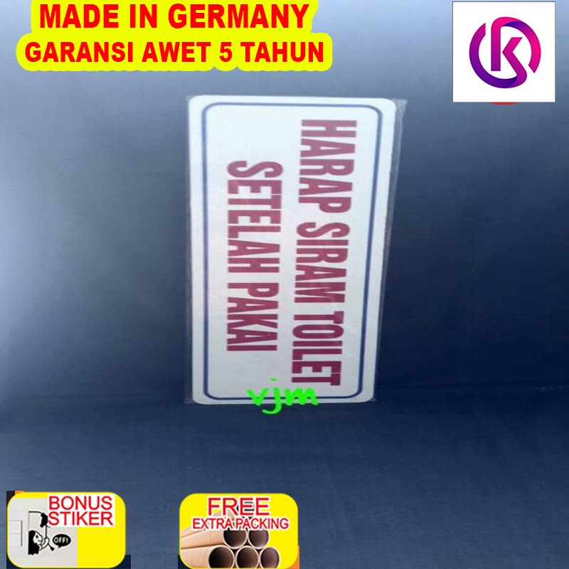 

Murah Plat HARAP SIRAM TOILET DLL 14x40cm
