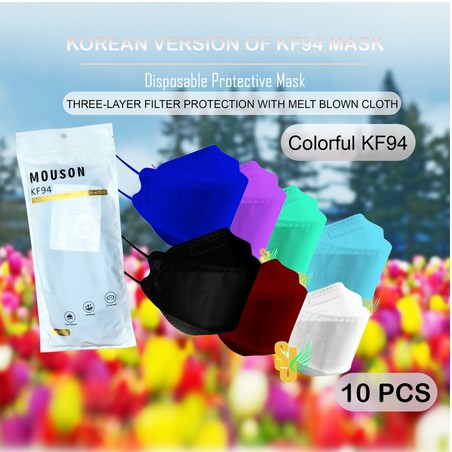 Masker Kf94 putih Mouson Kemenkes isi 10 pcs siap di kirim