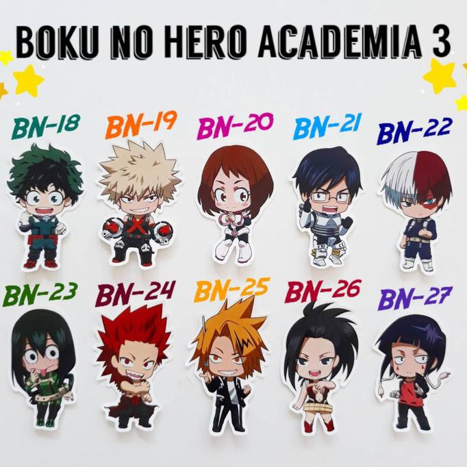 

Sticker Anime Boku no Hero Academia 3 / My Hero Academia