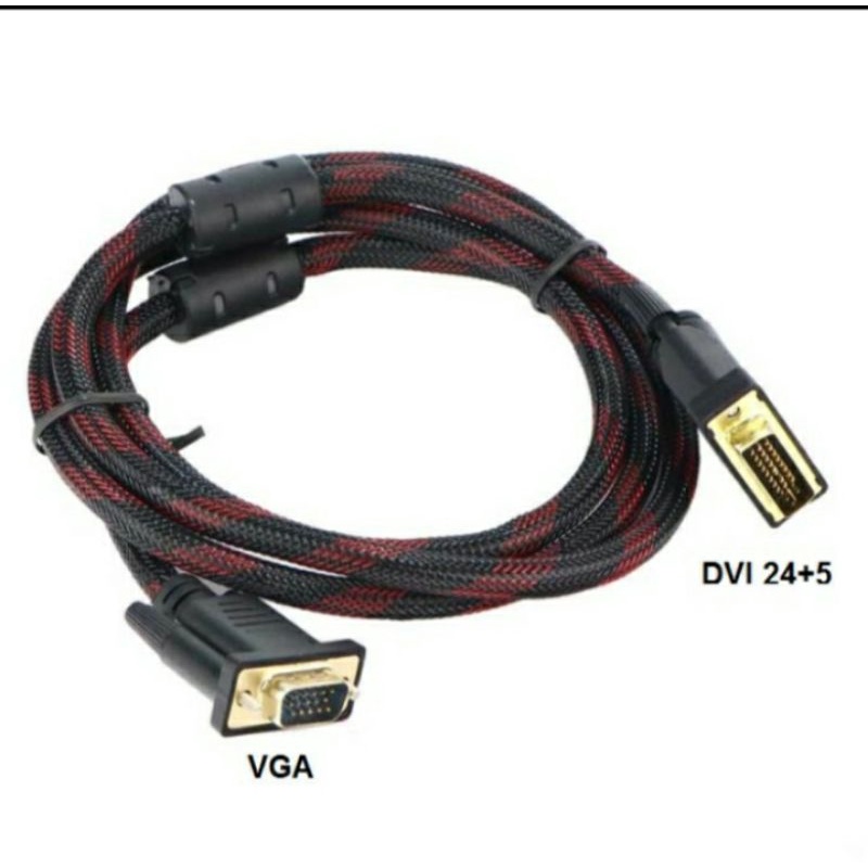 SKU-1014 KABEL DVI 24+5 TO VGA / DVI 24+5 PIN TO VGA