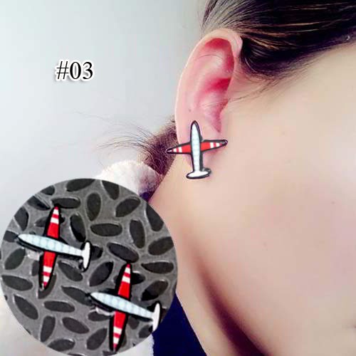 Anting Tusuk Wanita Kekinian Import Model Pesawat Murah Berkualitas 335