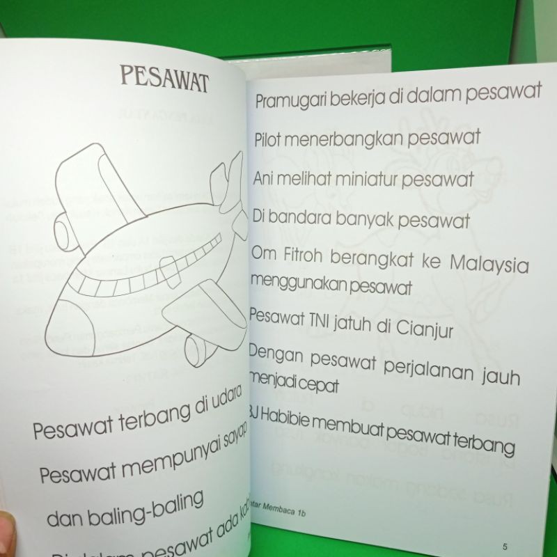 buku pintar membaca 1B 32 halaman (15×25cm)