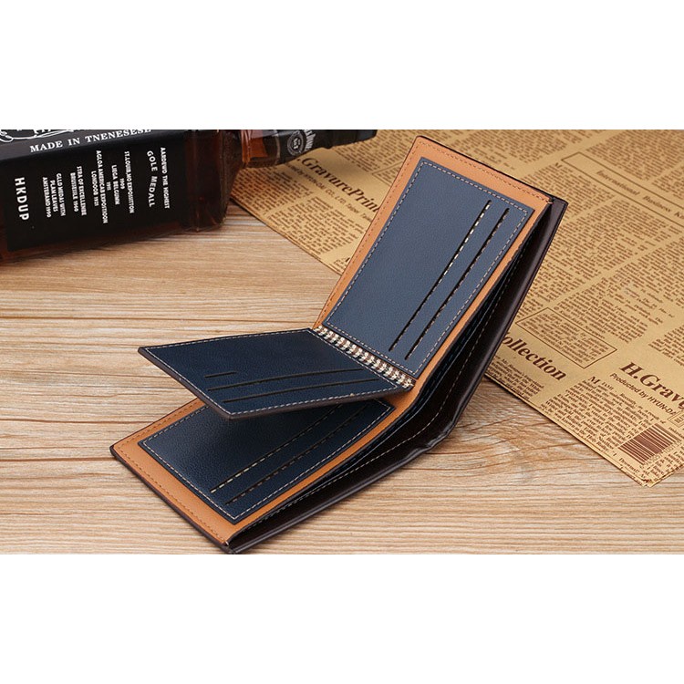 ( GS ) DOMPET PRIA BS18  / DOMPET LIPAT PRIA / DOMPET KULIT HITAM PRIA MURAH