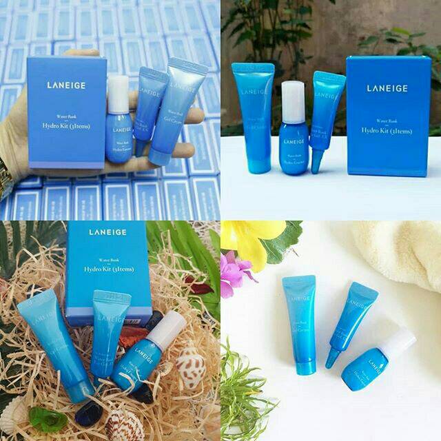 Water Bank Hydro Trial Kit (3 Items) LANEIGE PAKET SKINCARE KOREA PENCERAH WAJAH