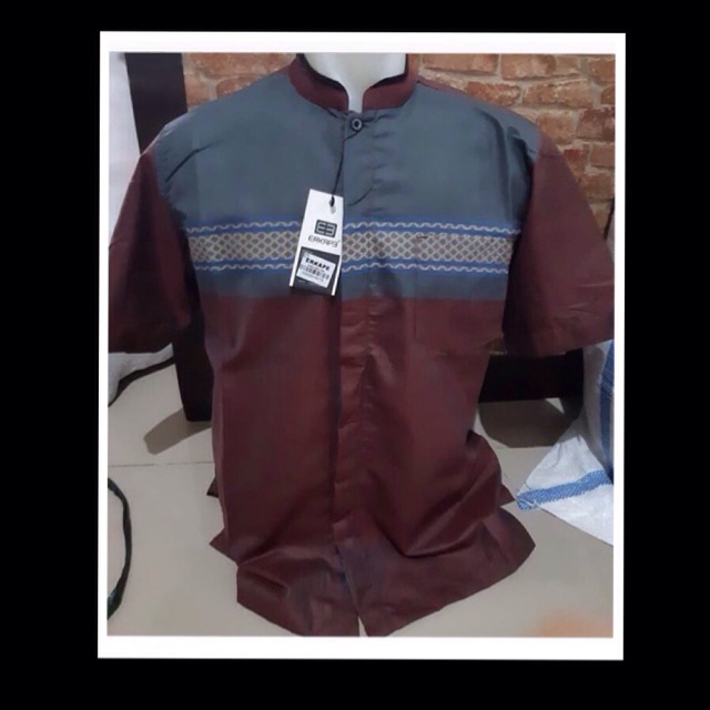 KEMEJA KOKO DEWASA LENGAN PENDEK ERKAPE