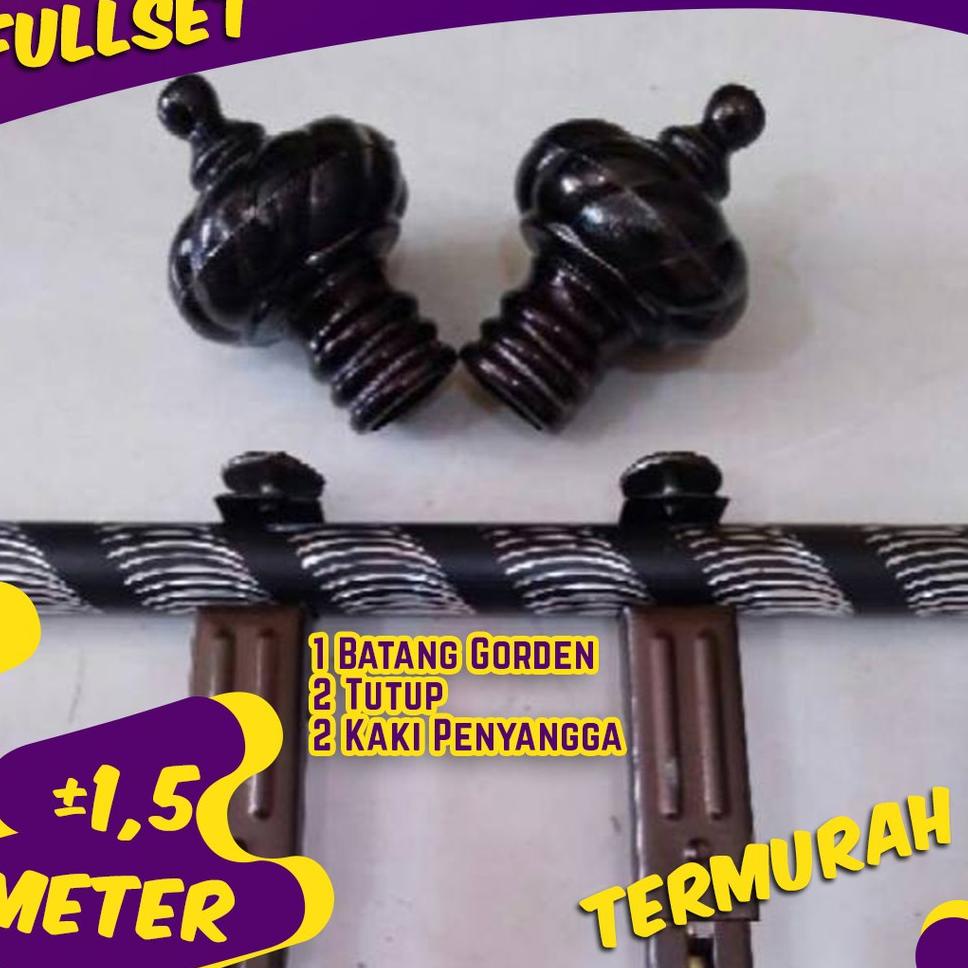 Wow Murah Meriah BESI GORDEN/ TIANG GORDEN / BATANG GORDEN /TONGKAT HORDENG / FULL SET/ MOTIF URIL /