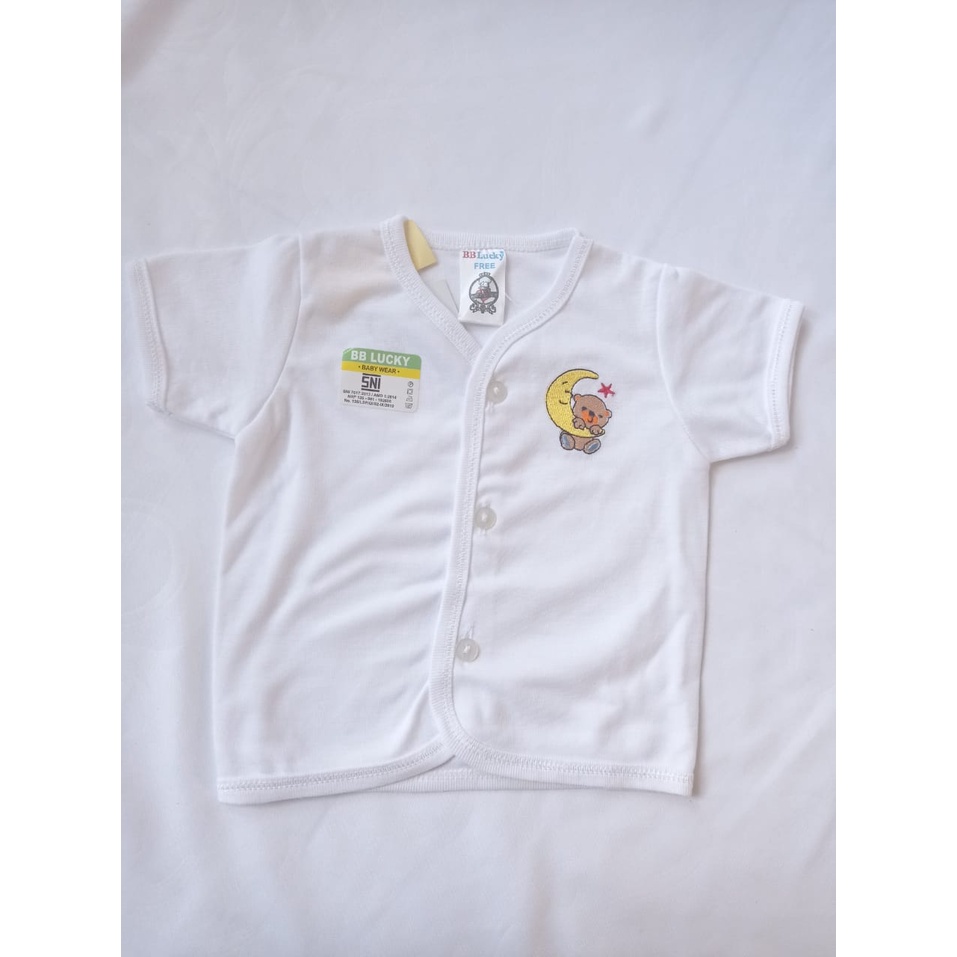 BB LUCKY | BAJU SETELAN PUTIH BORDIR BAYI LENGKAP NEWBORN NB SAMPAI 6 MONTH