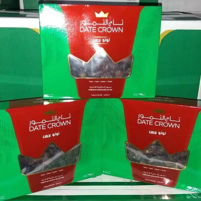 

1kg Kurma Date crown lulu termurah EXP 07 2020