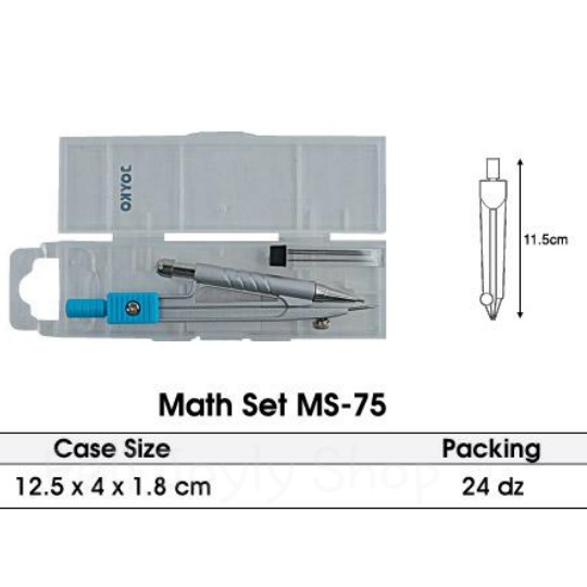 Jual Jangka Joyko Ms Pensil Mekanik Math Mat Compass Alat Ukur Atk