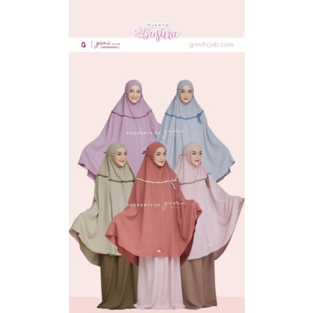 Bushra Mukena / Mukena Dewasa / Mukena Nyaman / Mukena Cantik