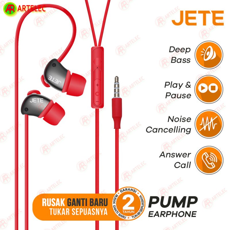 Earphone I Handsfree JETE PUMP | JetePUMP