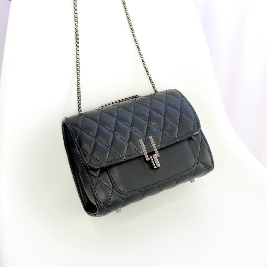 WILONA Slingbag, Tas Wanita, Tas Kulit, Tas Hitam, Slingbag Wanita, Tas Cewek, Tas Selempang, Tas Sl