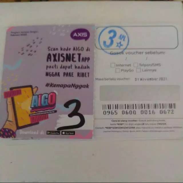 Vouche Axis 3GB Nasional