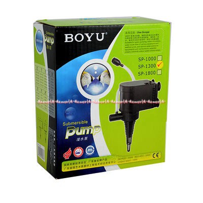 Boyu Pump SP 1300 Submersible Pump Aquarium Mesin Pompa Akuarium Pompa 3 in 1 Boyyu Sp1300