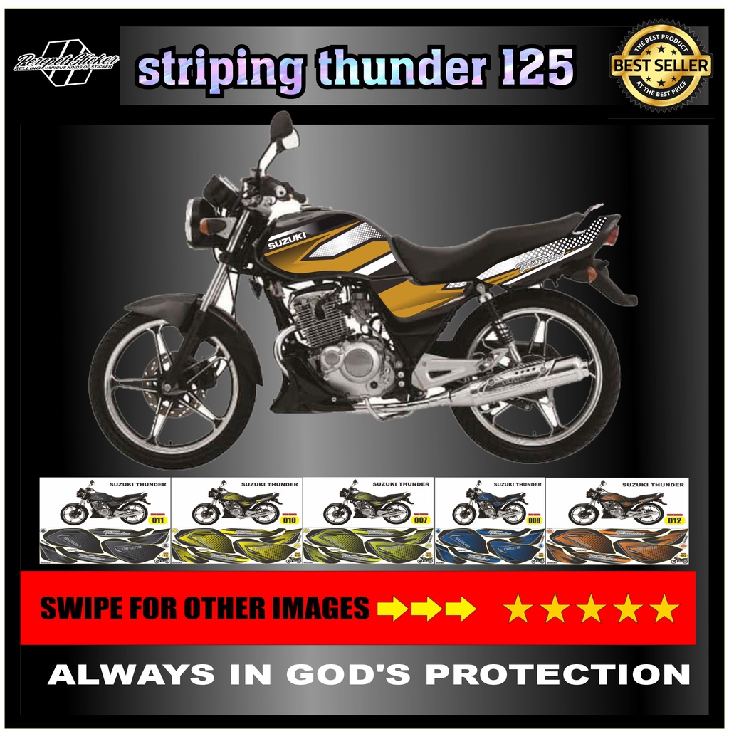 STRIPING thunder/ suzuki / STOCK suzuki thunder / STIKER thunder 125 / STICKER thunder