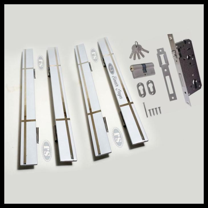PROMO HANDLE PINTU PINTU RUMAH MINIMALIS/TARIKAN PINTU KUPU TARUNG/GAGANG - HITAM, 35CM