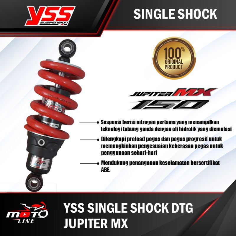 Shockbreaker YSS HYBRID DTG Jupiter MX /MX King 150