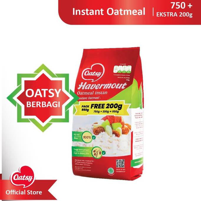 

Ms49M6 Oatsy Oatmeal Instant 750+200Gr - (Single Pack) S5Mq0S