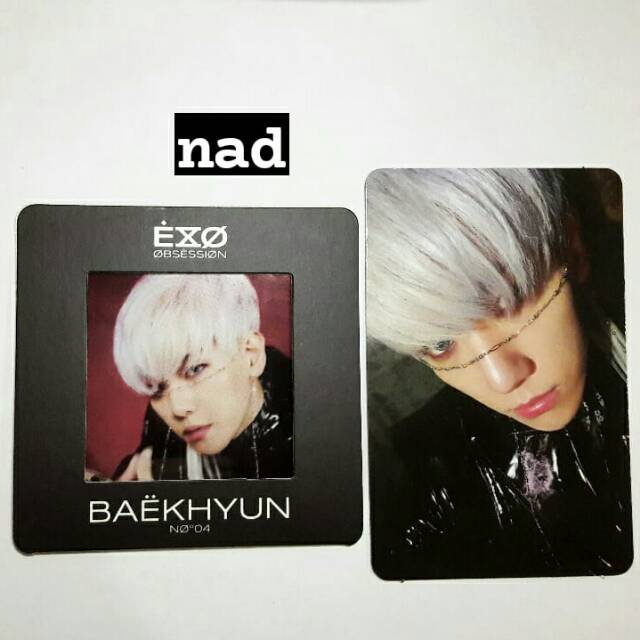 BAEKHYUN EXO PC (Photocard) Obsession & Photo Slide