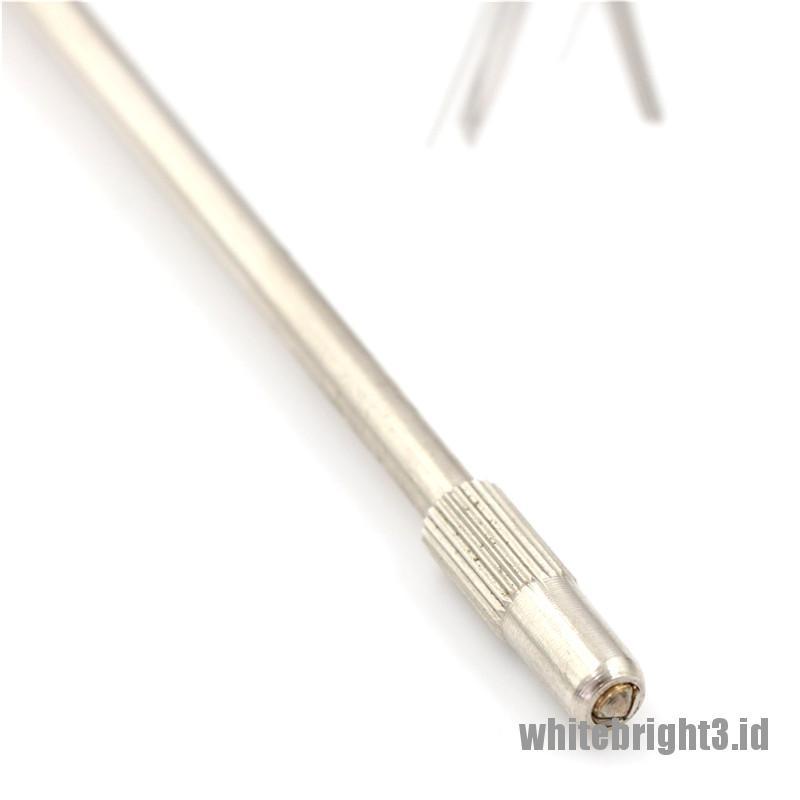 ❤White3 Warna Putih❤ Tongkat Inokulasi Inokulasi Mikrobiologi &amp; 10 Jarum Nichrome Wire