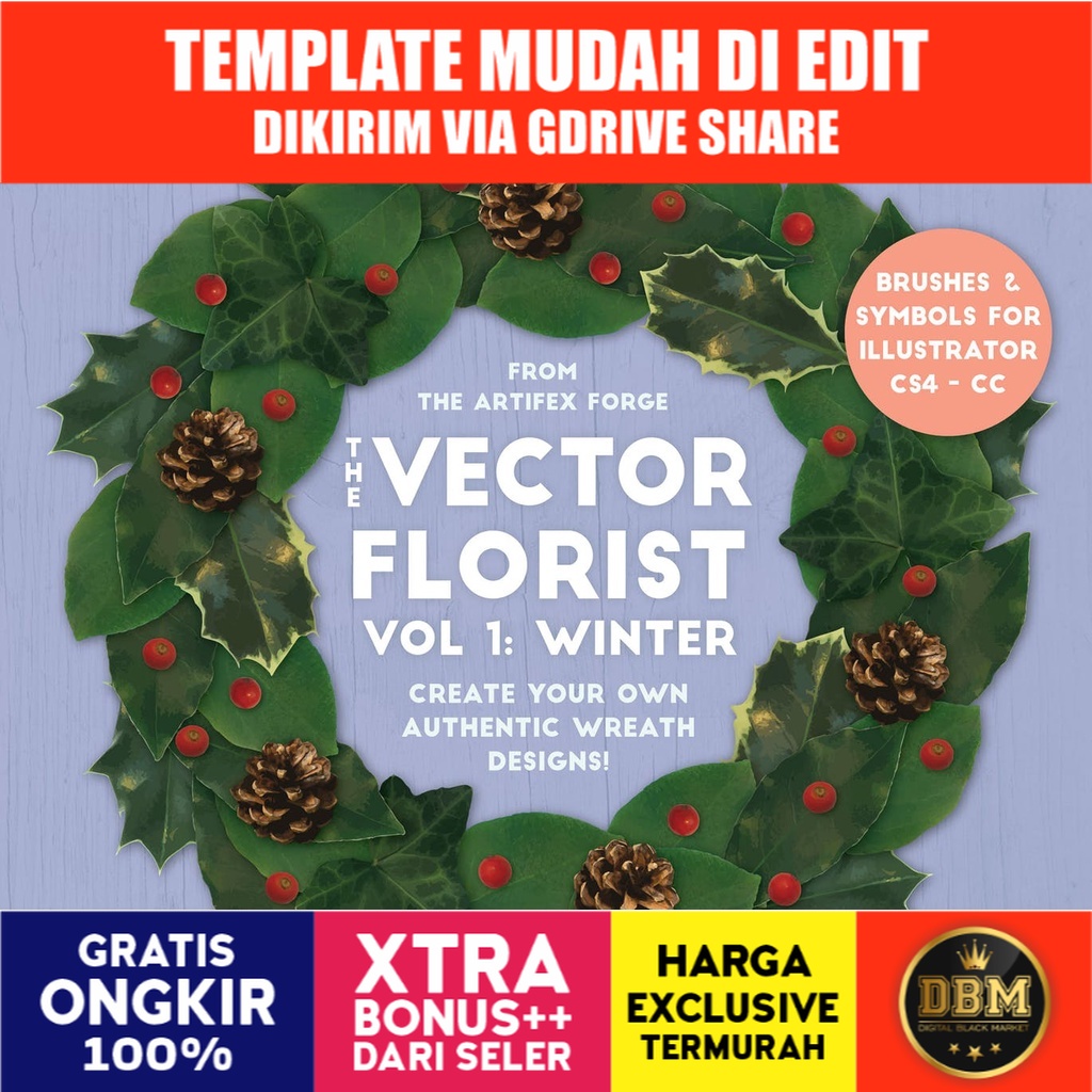 The Vector Florist Brushes Winter