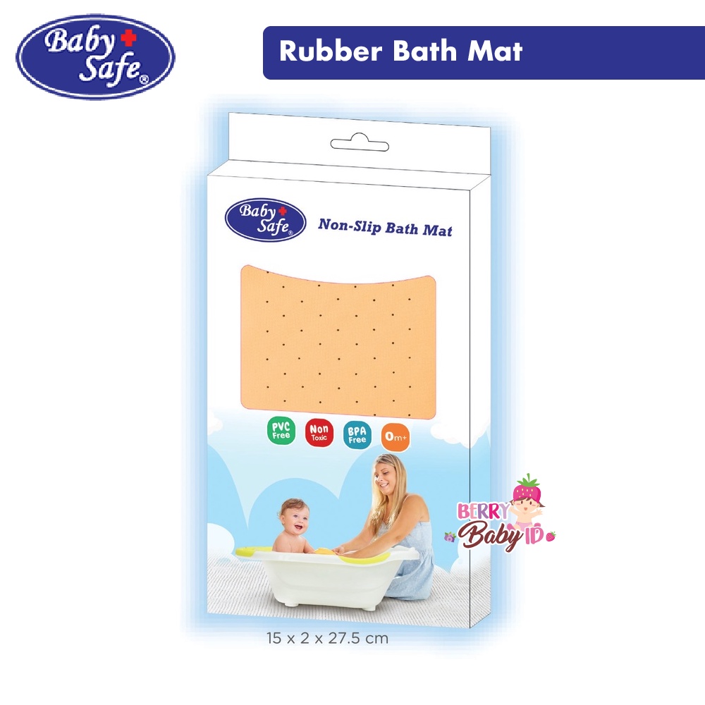 Baby Safe Rubber Bath Mat Karet Bak Mandi Bayi Alas Mandi Bayi 0m+ Berry Mart