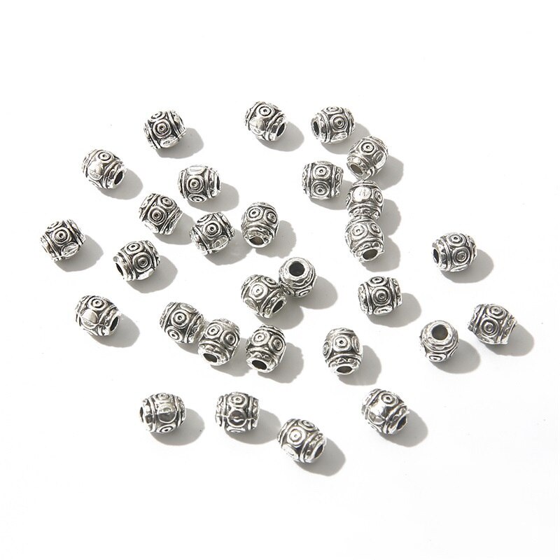 20/30/50 Pcs/Pack Paduan Berlapis Perak Spacer Beads Aksesoris Beads Caps Charms Metal Bead Caps Untuk Membuat Perhiasan DIY