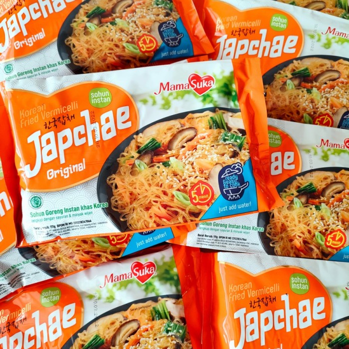 

s574gfd Mamasuka Japchae Original Korean Fried Vermicelli 111 Gram - Original Ff064151E