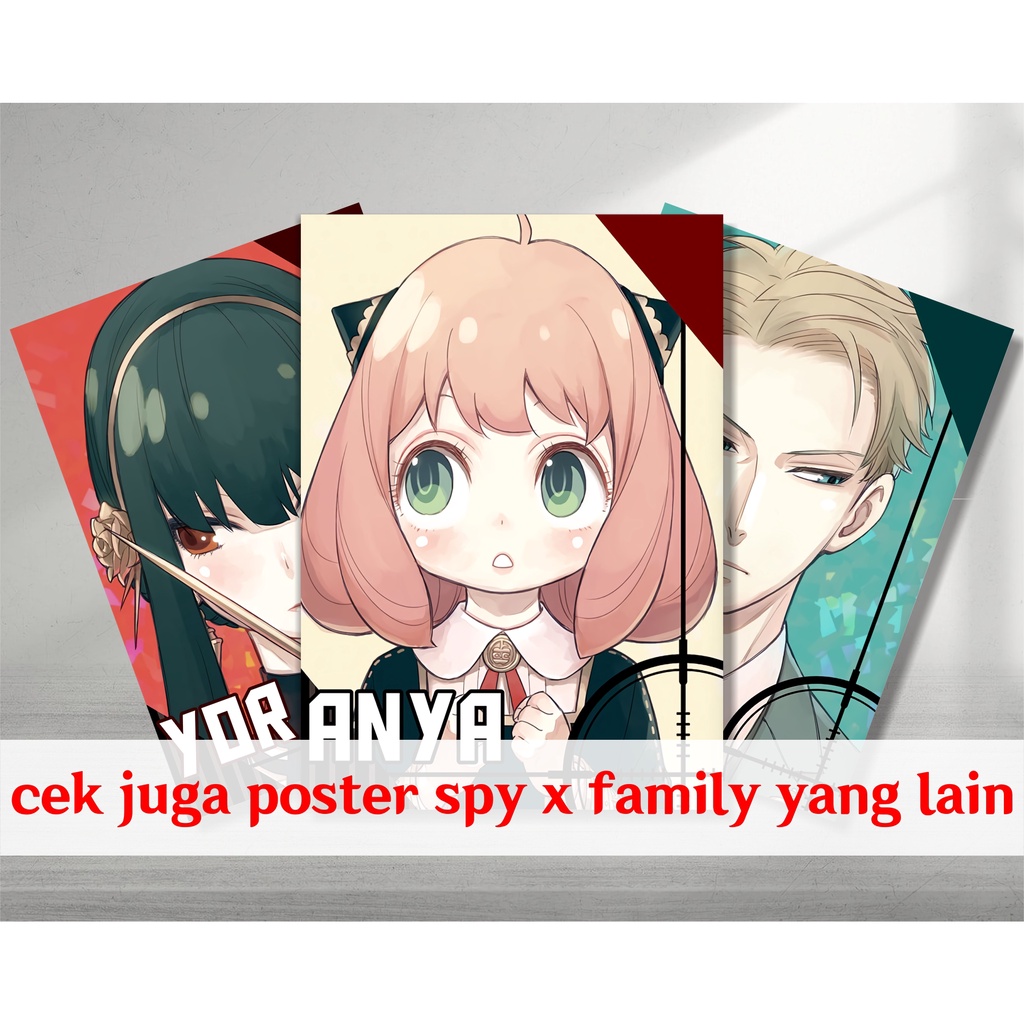 Koleksi Poster A4 Anime Spy X Family A  -  Anya Loid Yor Forger