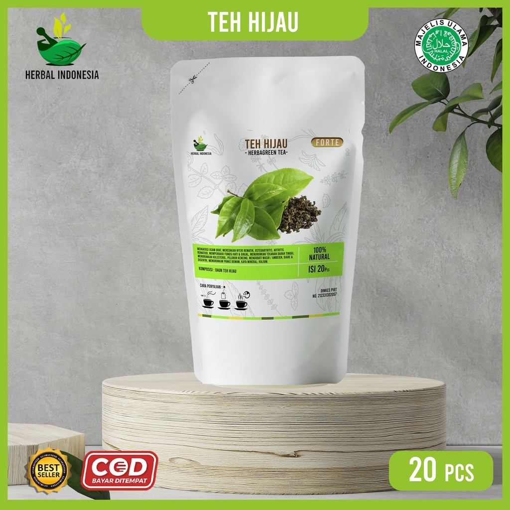 

Teh Hijau Teh Herbal Celup Daun Teh Hijau (Isi 20 pcs) Ampuh Kontrol Nafsu Makan Berlebih Diet Keto Sehat Aman solusi Turunkan Berat Badan Berlebih Badan Langsing Ideal 100% Paling Ampuh