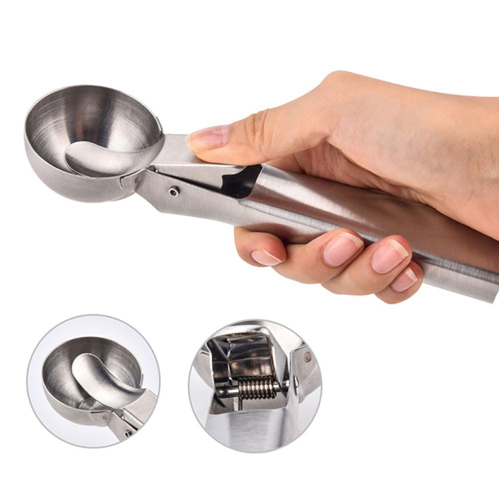 Solighter Sendok Es Krim Home &amp; Living Alat Dapur Stainless Steel Ice Ball Maker
