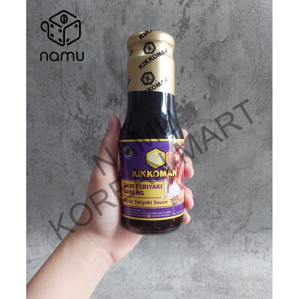 

Kikkoman Garlic Teriyaki Sauce 300 gr - Saus Teriyaki Bawang Halal (Kemasan Botol)