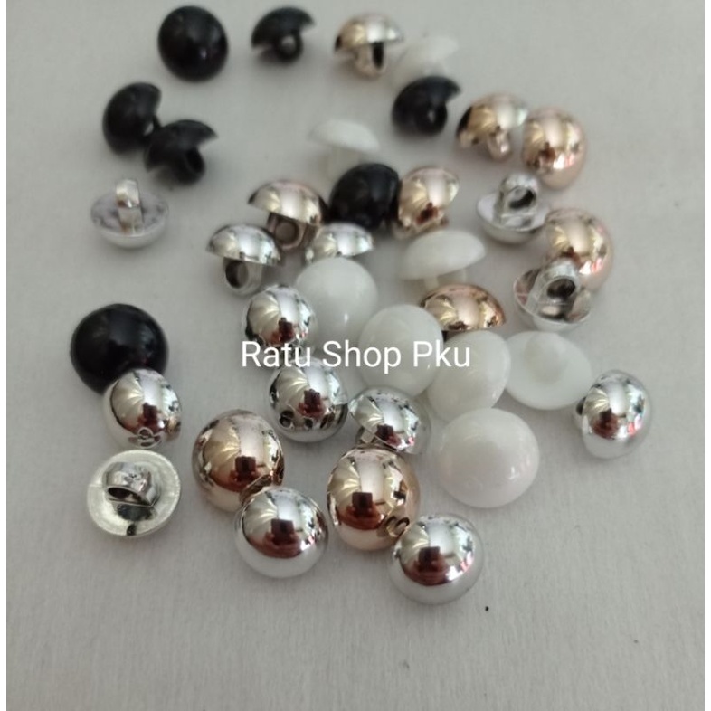 Kancing Jamur Baju Kebaya isi 1 lusin 11mm dan 13mm