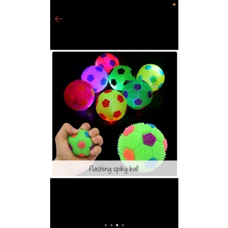 Mainan Anak Bola Karet Bayi Lampu  Terbaru Warna Warni Murah Harga Grosir