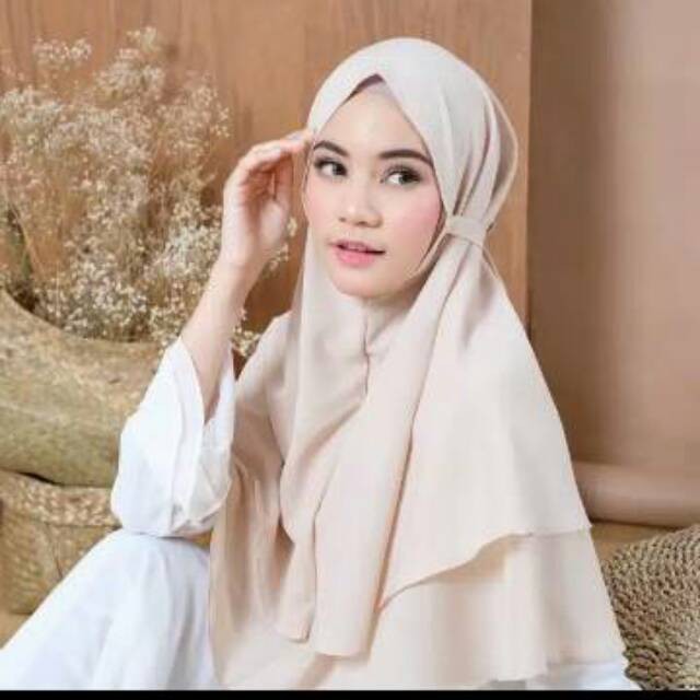 RX FASHION JILBAB BERGO MARIAM 2 LAYER - FASHION MUSLIM 1R