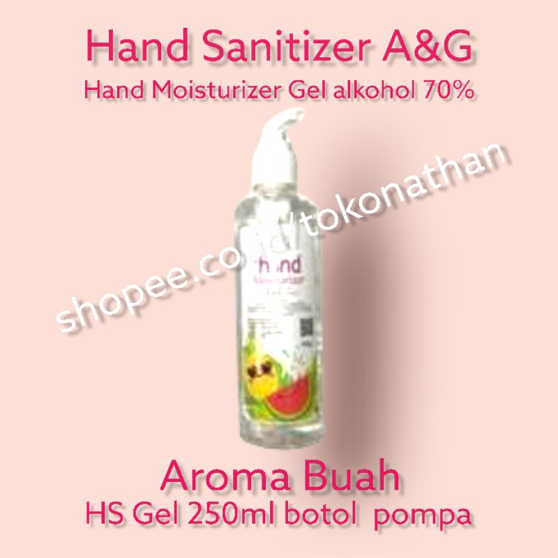 250g A&amp;G Hand Sanitizer Gel With Antiseptic (ORIGINAL) with moisturizer