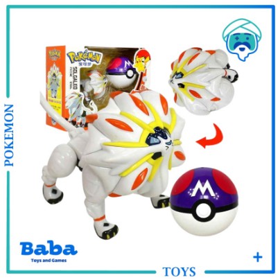 Mainan / Mainan Figure Pokemon Pokeball Deformation Solgaleo Toy Original New / Bagus dan Berkualita