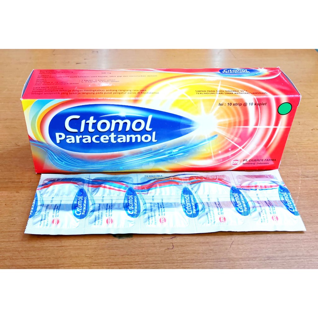 Citomol Paracetamol 500 mg Box 100 Tablet
