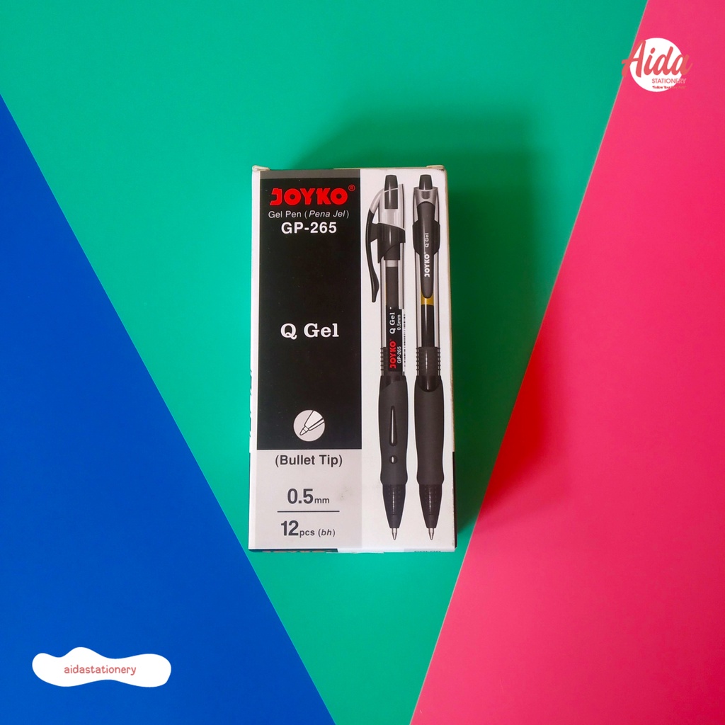 

Pulpen Gel Joyko Q Gel 0,5mm GP-256 Black