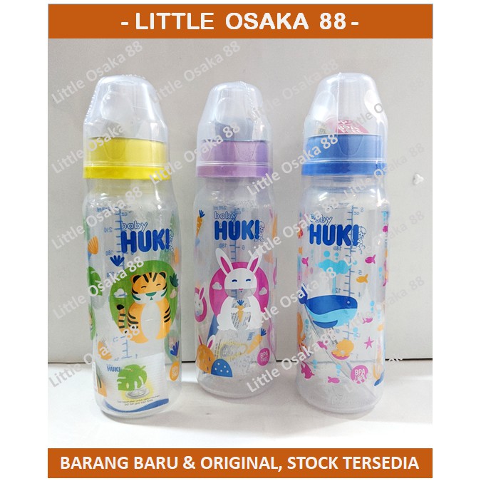 Botol Susu Bayi HUKI Orthodontik Slim Neck BPA Free 240 ml