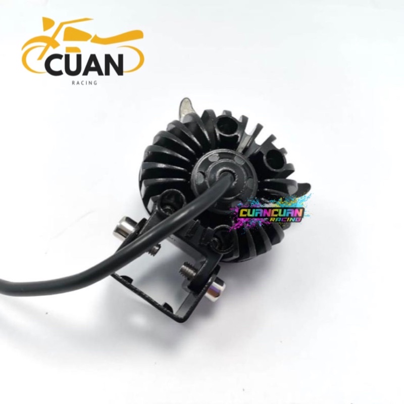 Dijamin Terang Lampu tembak Laser LED D2 OWL laser 2 mode jauh dekat Putih