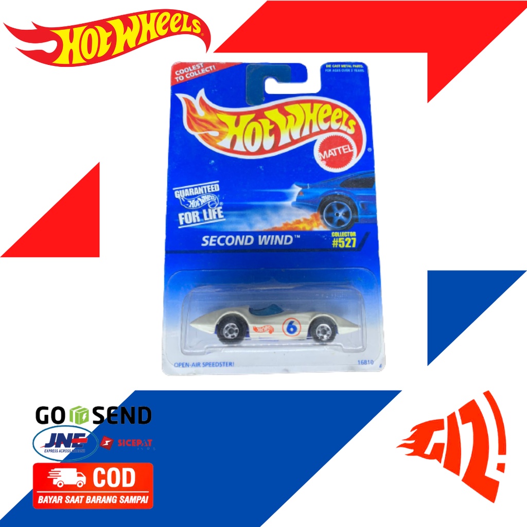 Hot Wheels Second Wind putih made in India 1997