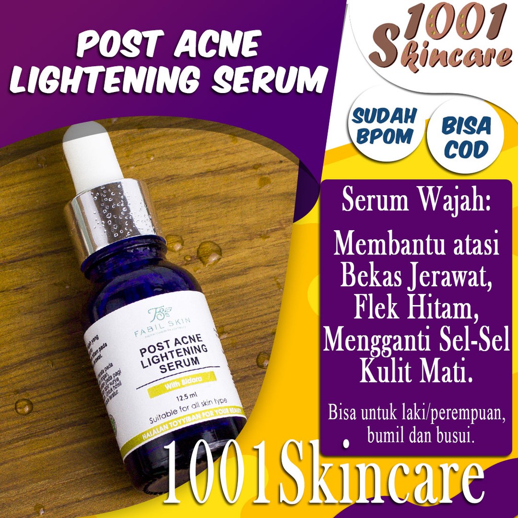 Serum Pembersih Wajah Untuk Menghilangkan Bekas Jerawat Kulit Wajah Terbaik Ampuh 1001skincare S02 Shopee Indonesia