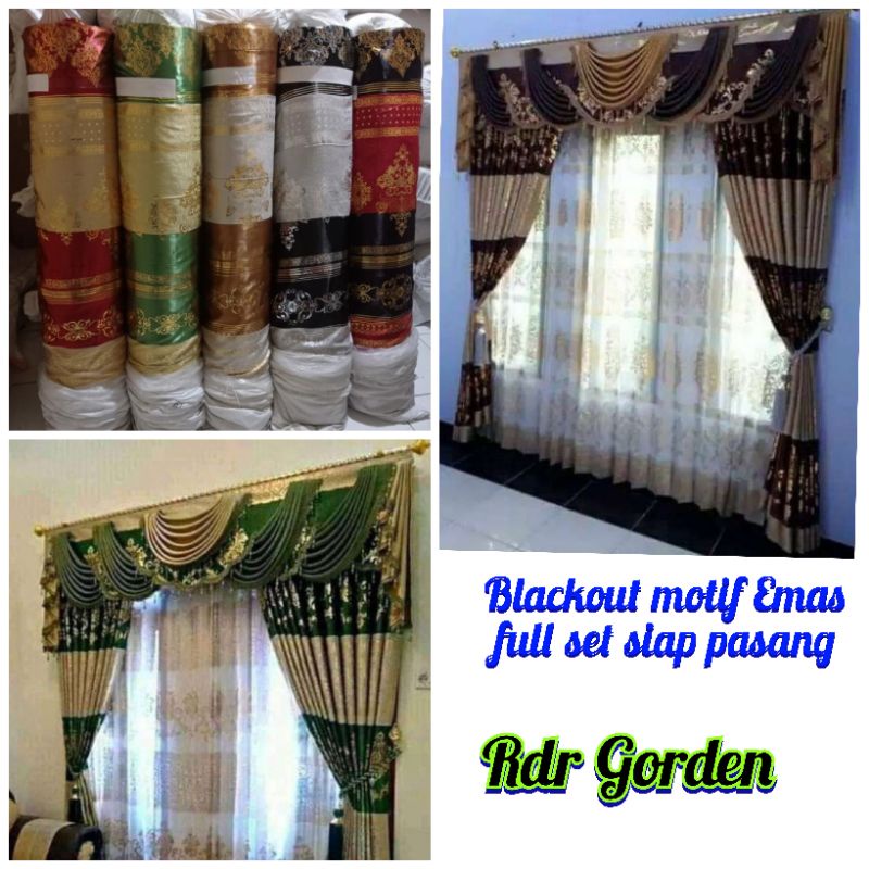 Tirai Dekorasi Gorden poni pisah ruang Tamu Tirai pembatas Ruangan 1 Set Gorden poni Mewah