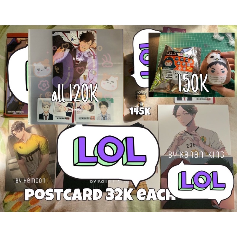 POSTCARD HAIKYUU KUROO SUNA SAKUSA ID CARD LEV MATSUKAWA HEMOON RIMUMU KANAN KING MINI NITOTAN FIGUR