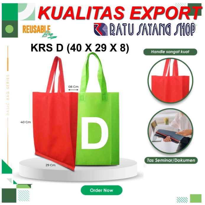 

TAS SPUNBOND POLOS MODEL KRS D (40 X 29 X 8) KUALITAS EXPORT