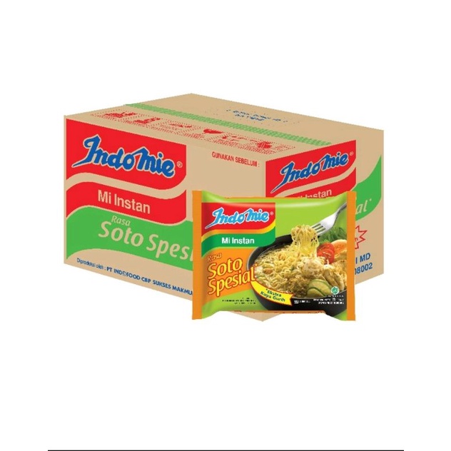 

Mie Rebus Indomie Rasa Soto Spesial 1 Dus isi 40 pcs