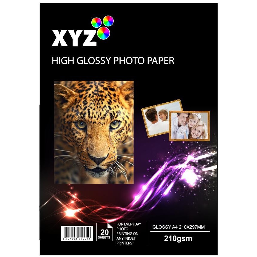 

XYZ Kertas Glossy Foto 210 gsm A4
